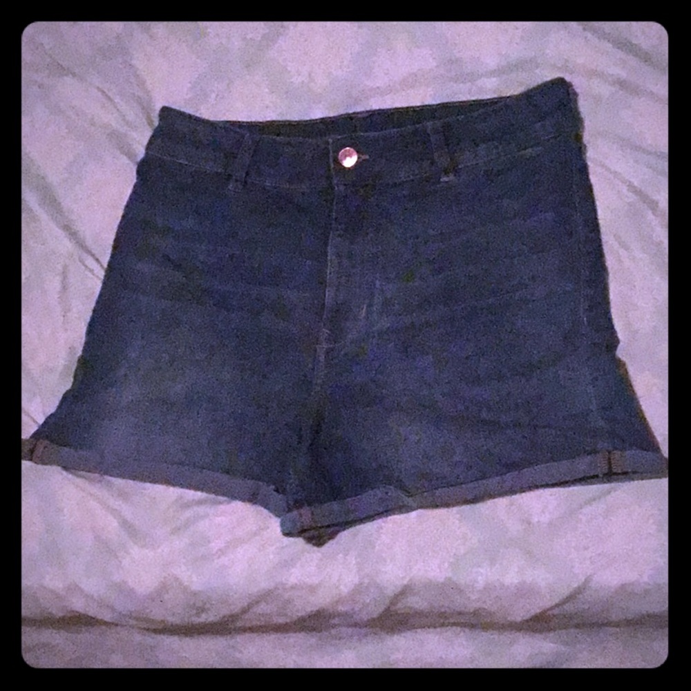 Blue jean shorts